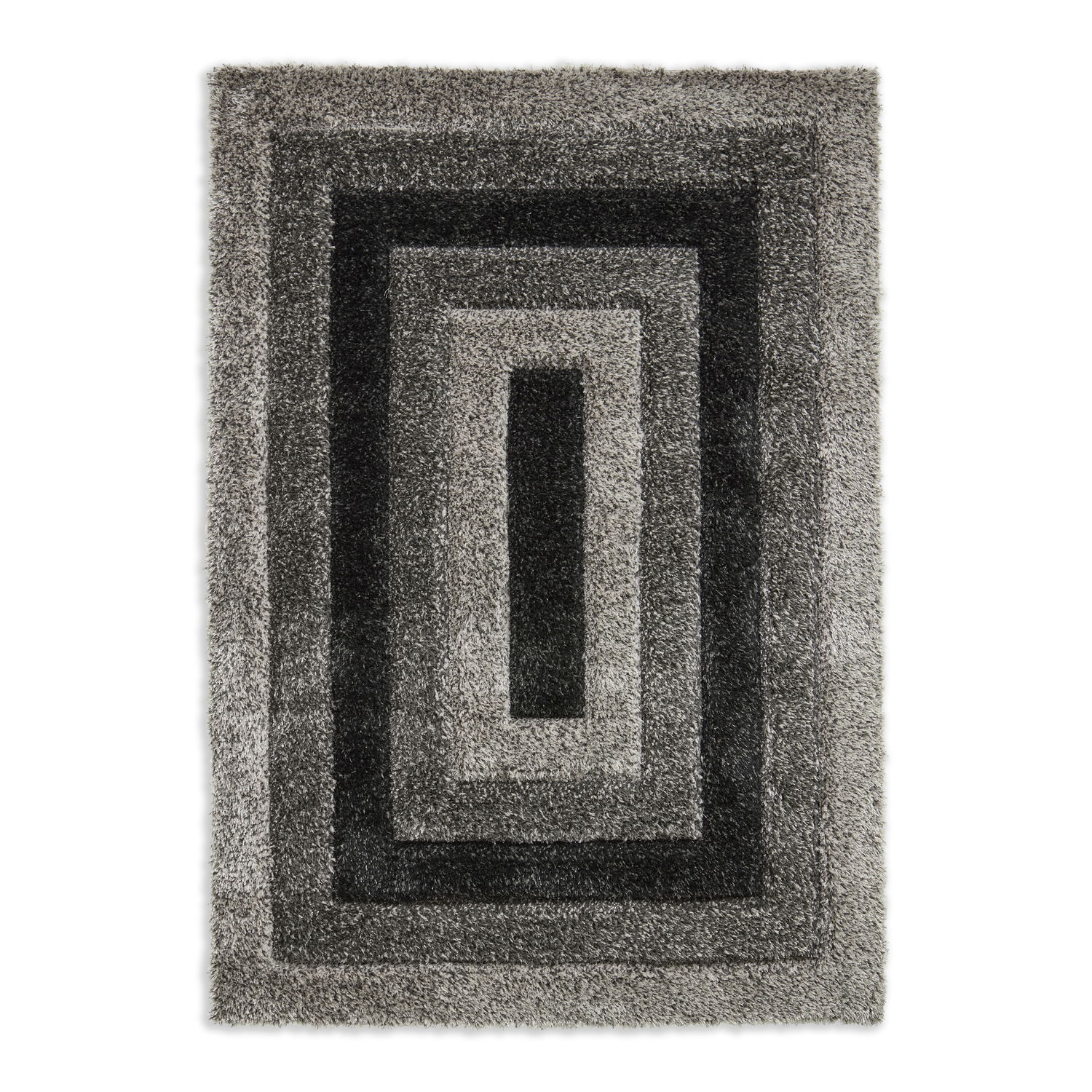 Laguna P016 Grey Black Rug