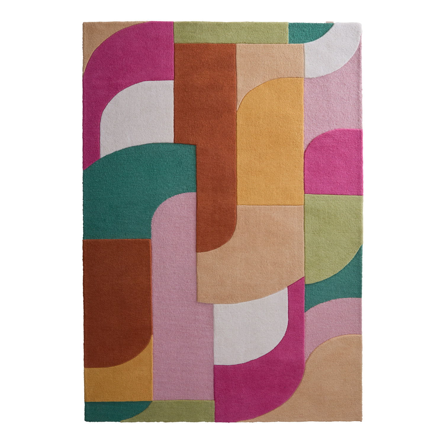Retro Deco Pink Rug