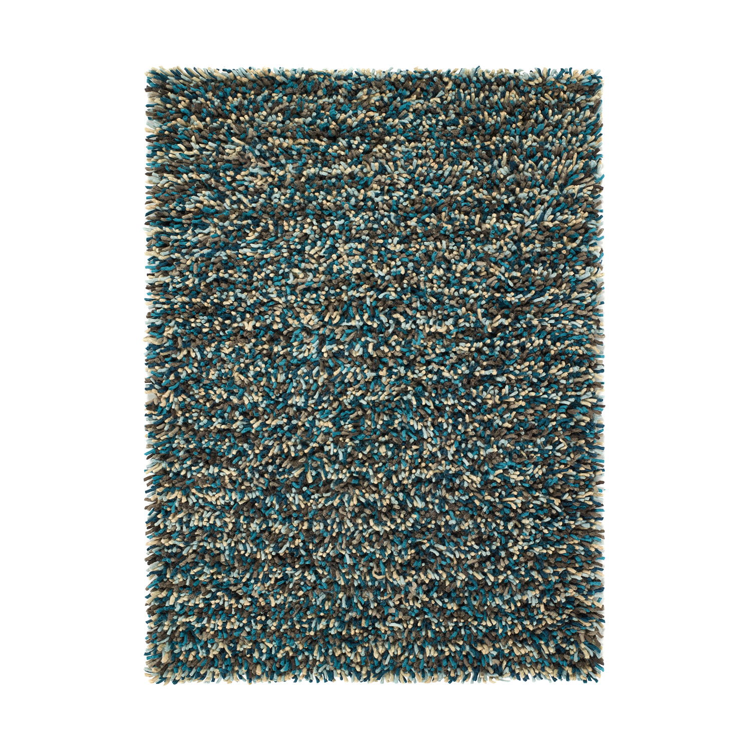 Rocks Shaggy Blue Rug