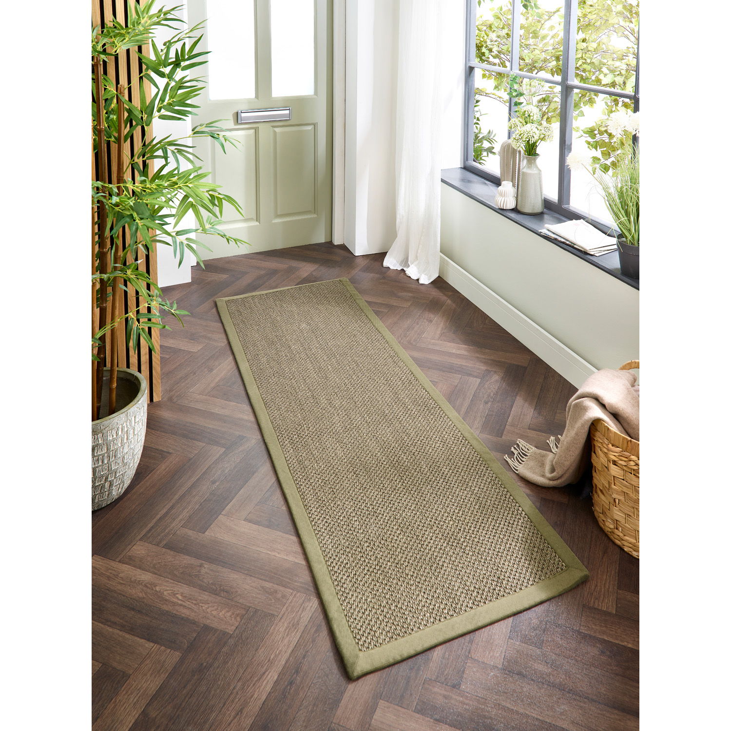 Sage Green Sage Green Border Runner L_01