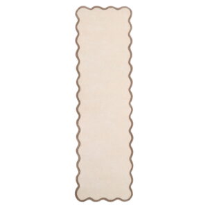 Scalloped Elsie Natural Brown Runner
