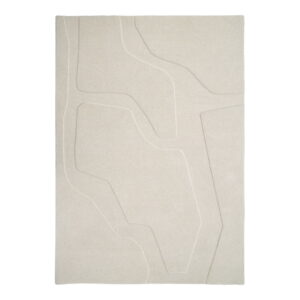 Sculptured Formation Cream Rug