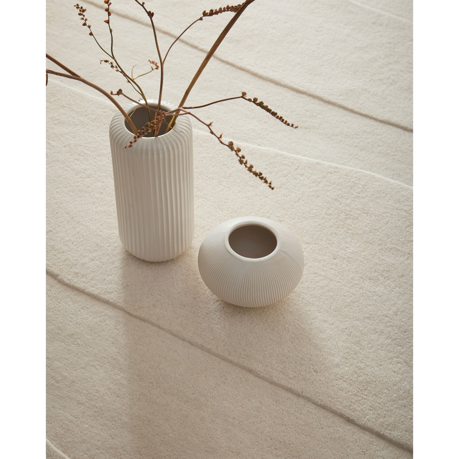 Sculptured Wool Rock Cream D_01