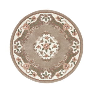 Shensi Beige Circle Rug
