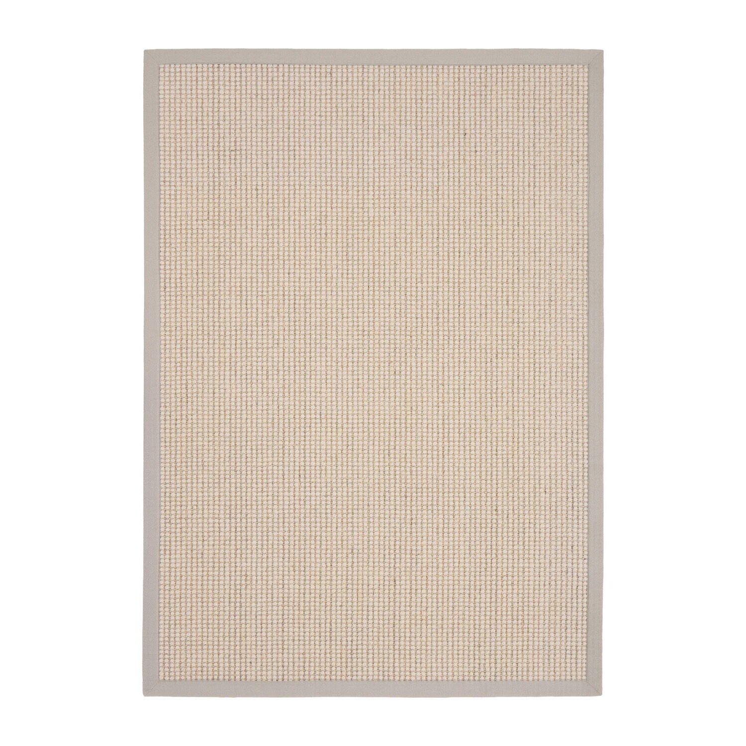 Sisal Boucle Marble with Soft Grey Border Rug