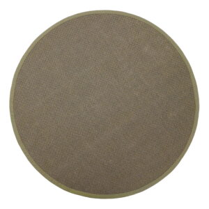 Sisal Sage Green with Sage Green Border Circle Rug