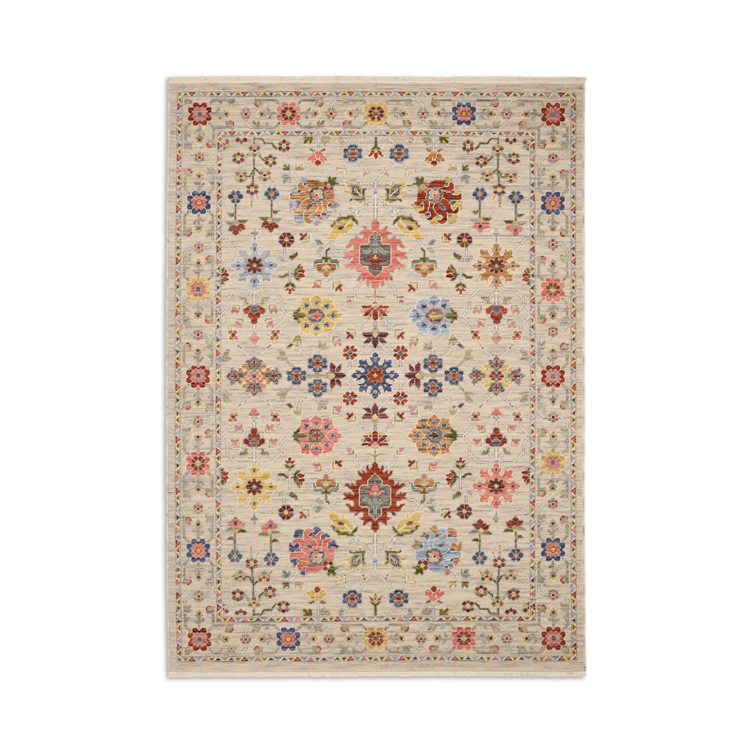 Suzani 0093 Stone Multi Rug