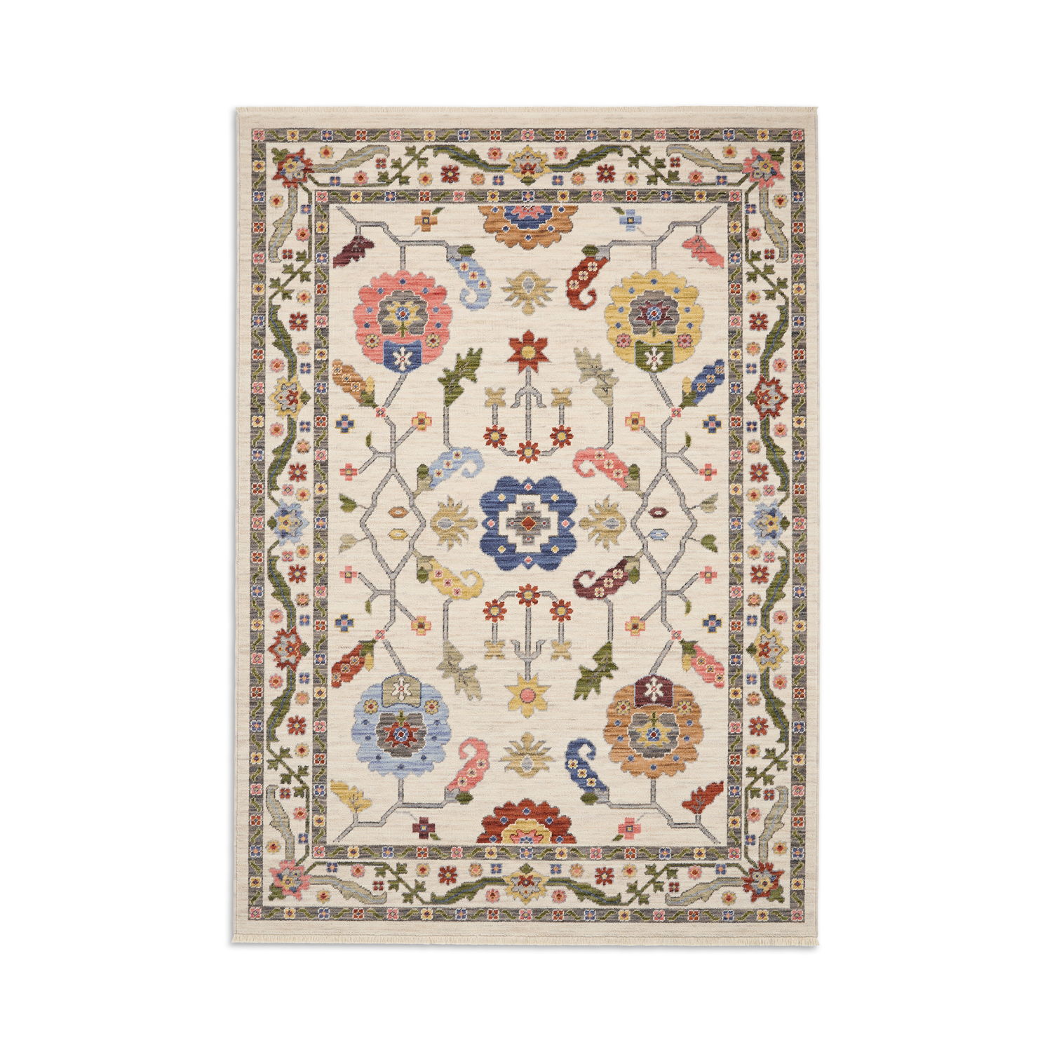 Suzani 5506 Silver Multi Rug